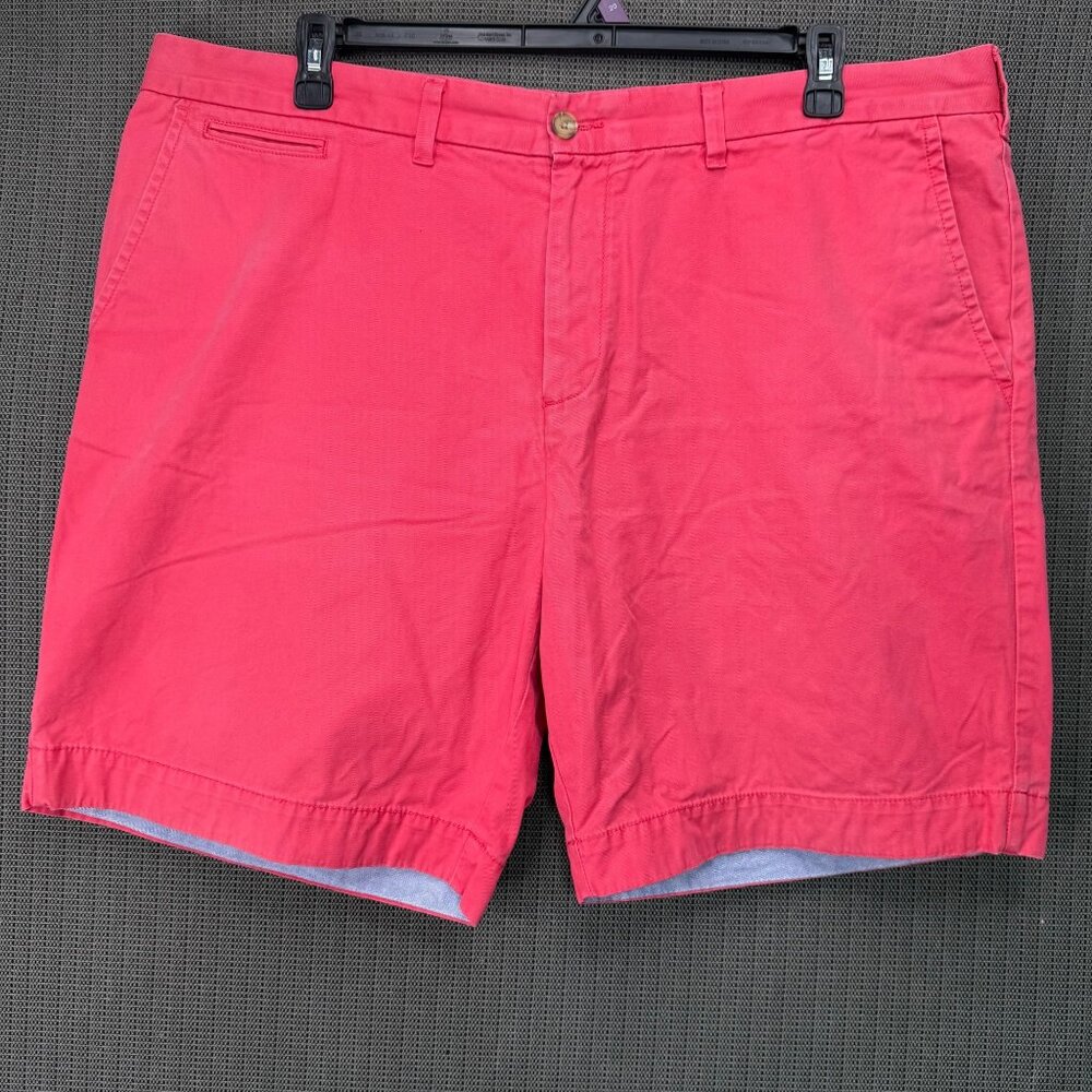Tommy Hilfiger Mens Red Cotton Blend Chino Shorts Size 42